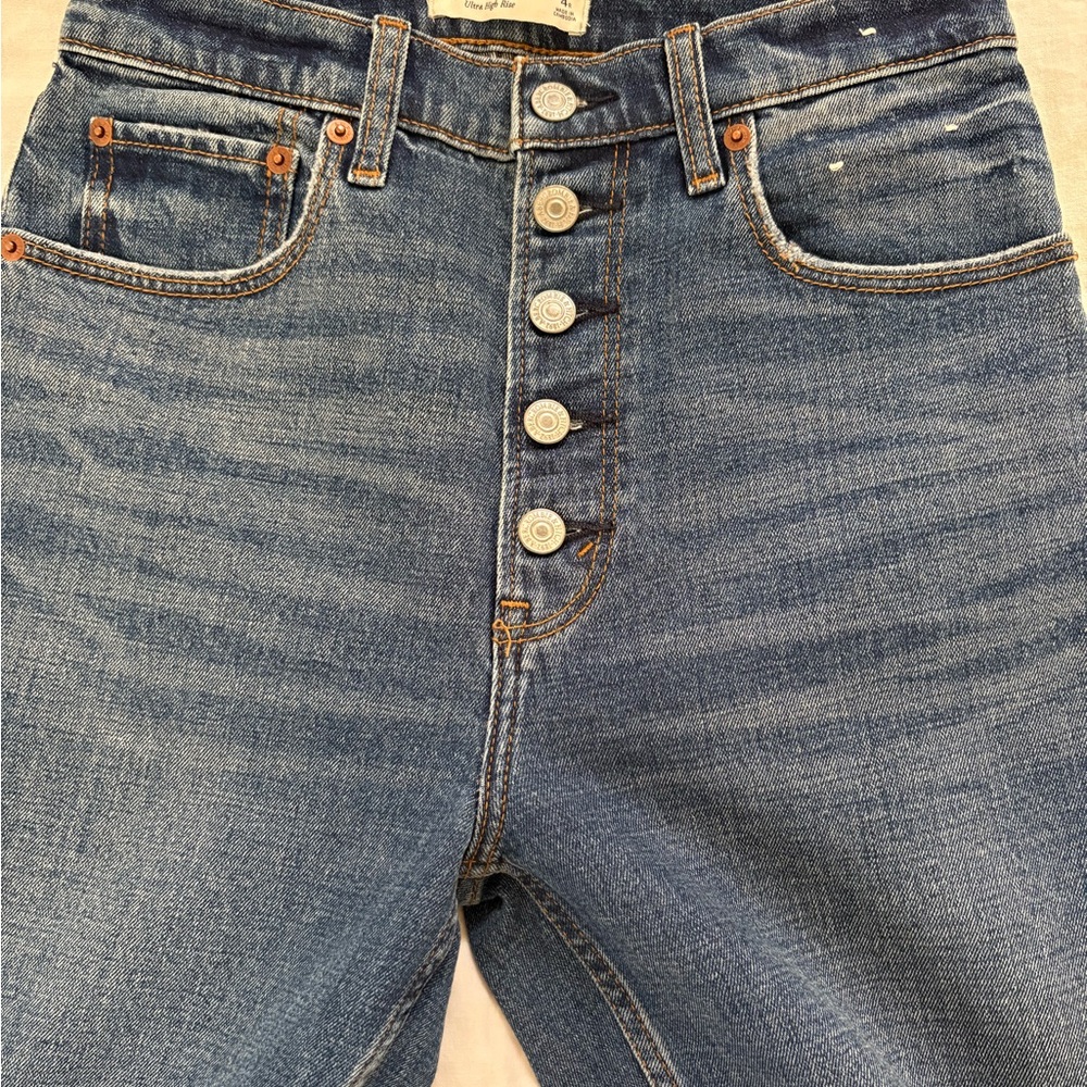 Abercrombie & Fitch The Ankle Straight Ultra High Rise Size 4R (27)